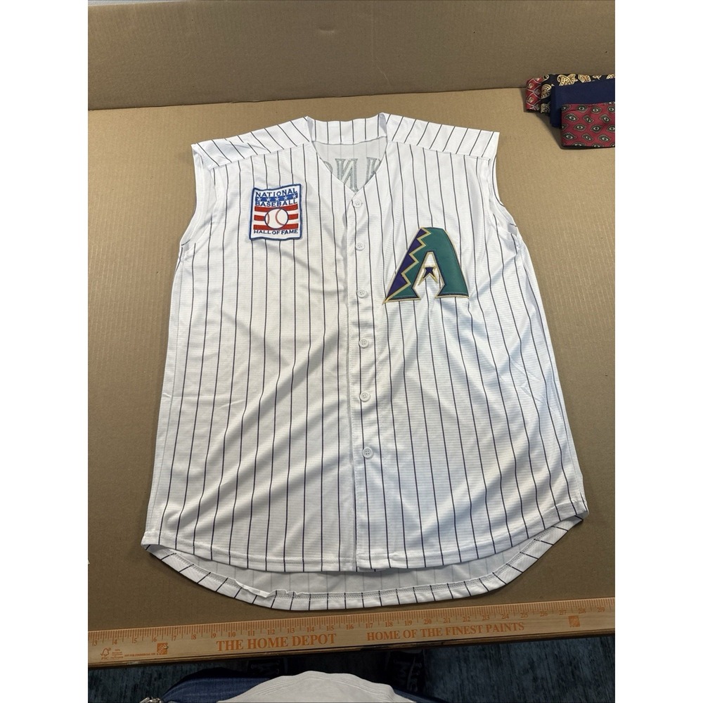 Arizona Diamondbacks Sleeveless Randy Johnson Jersey Stitched,Hall Of Fame Patch
